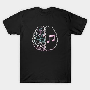 Musician Brain With Music Notes T-Shirt